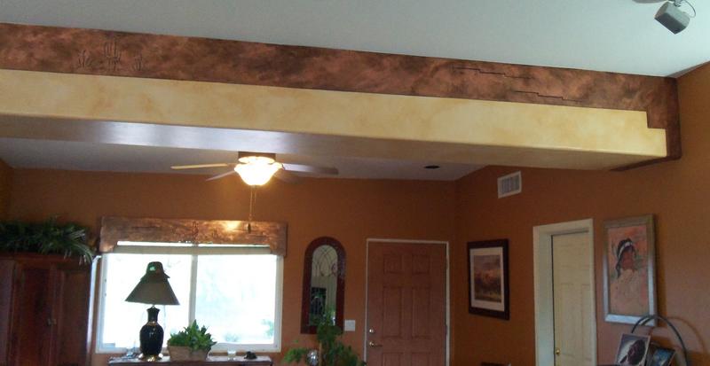 Faux Copper to match real copper valances