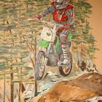 This boy is riding his motorized toys through a forest-themed bedroom. Private home.
©2006 Kristen Muench
photo by David A. Harvey