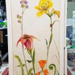 Wildflower dresser. Left side detail. 2017