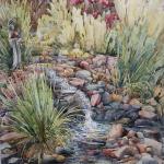 Bev's Garden
Summer 2016, Castle Pines, CO
watercolor by Kristen Muench
22" x 30" 