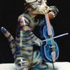 Cat with a Cello (#2697)
30"h x 14"w x 18" deep
©1997 Kristen Muench
Private Commission
photo by KM
