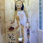 Sekhmet at her Toilet - Toilet room
Oro Valley, AZ
3 ft x 4 ft x 9 ft h
.©2006 Kristen Muench