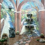 Exterior Arched Atrium with Desert Path
each wall 6'w x 11' h
©2004 Kristen Muench