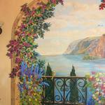 Left side of Dining Room Mural Terrace with Flowers
Oro Valley, AZ
9'h x 8'w
©2006 Kristen Muench