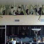 Panda mural above the kitchen cabinets. 
23' long x 38" high
Oro Valley, AZ
©2012 Kristen Muench
